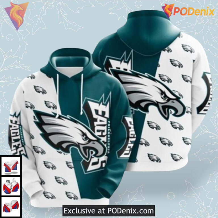 Eagles Sport Style Philadelphia Eagles Hoodies For Men NFL 3D Apparel