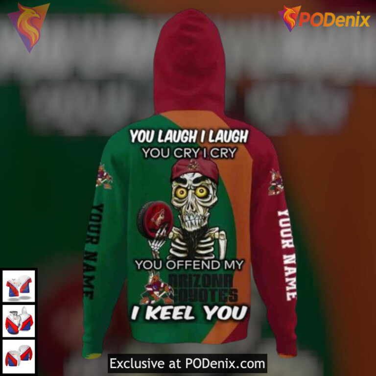 Emotional Quote Edition Arizona Coyotes Zip Up Hoodie Unique Custom 3D Apparel - 2