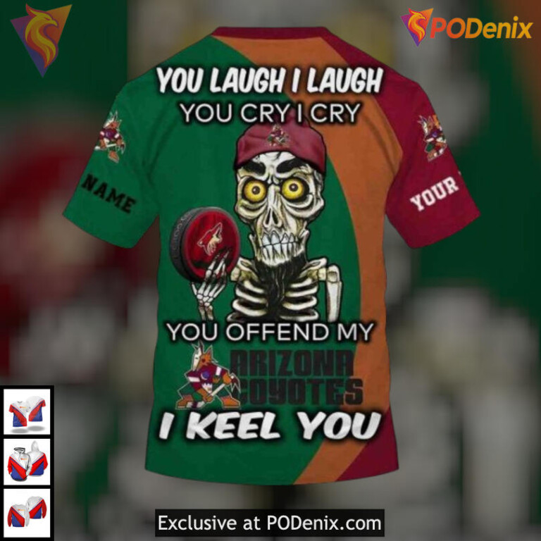 Emotional Quote Edition Arizona Coyotes Zip Up Hoodie Unique Custom 3D Apparel - 3