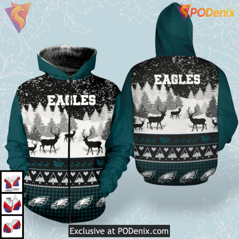 Exclusive Gift Edition Philadelphia Eagles Retro Hoodie Custom 3D Apparel