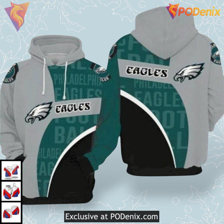 Exclusive Team Gift Edition Custom Philadelphia Eagles Hoodies 3D For Football Fans