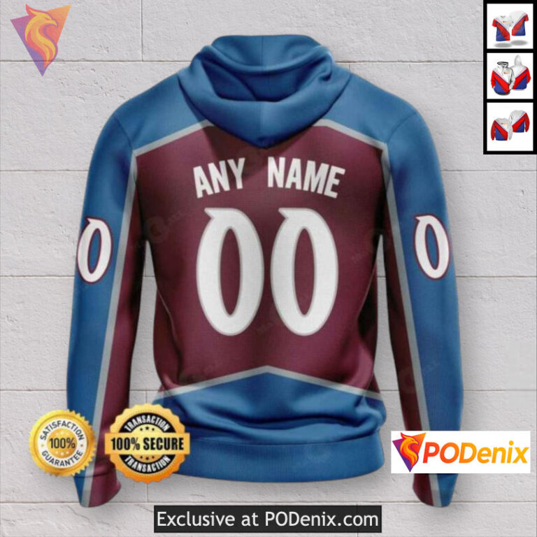 Fan Edition 3D Apparel Colorado Avalanche Hoodie 3D Personalized for Fans - 1