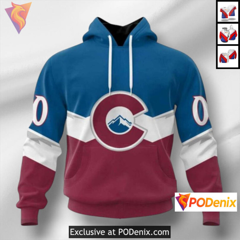 Fan Edition Personalized Colorado Avalanche Womens Hoodie 3D Custom Hoodie