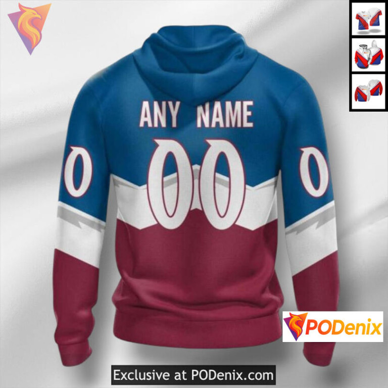 Fan Edition Personalized Colorado Avalanche Womens Hoodie 3D Custom Hoodie - 1