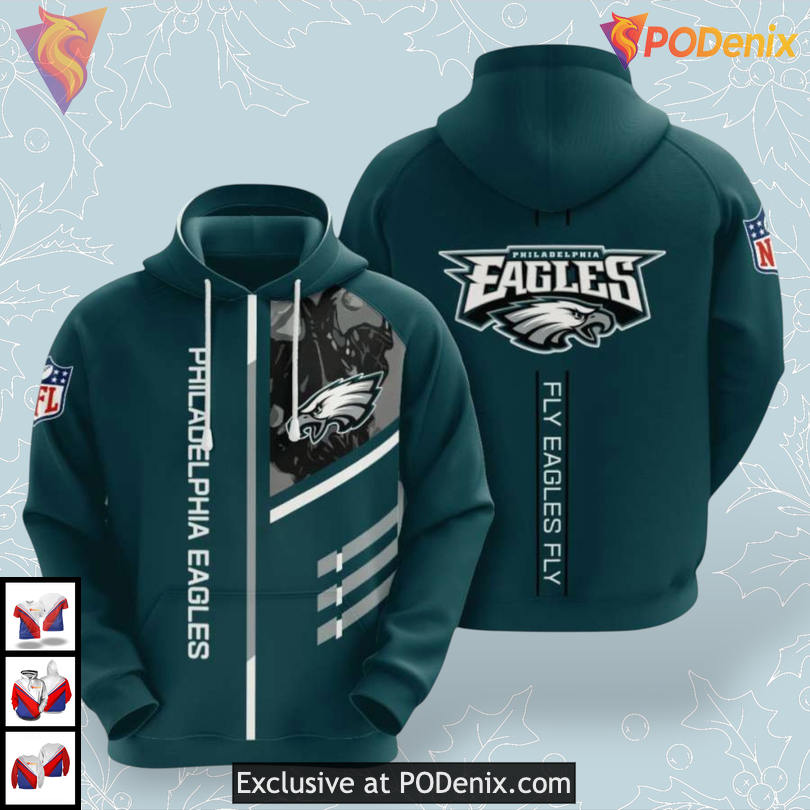 Fashion Series Philadelphia Eagles Womens Hoodie Custom 3D Apparel