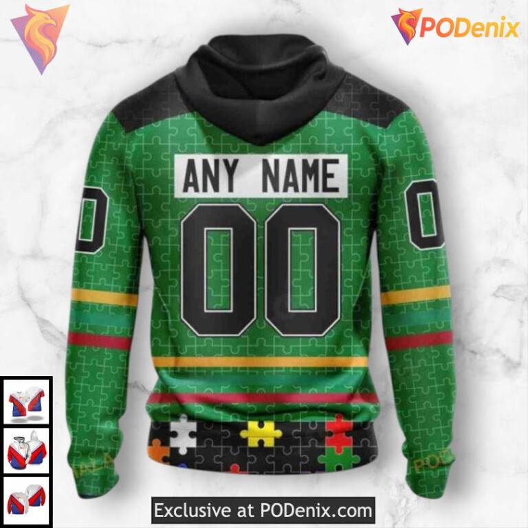 Fearless Against Autism Concept Dallas Stars 3D Hoodie Custom Sweatshirt - 2