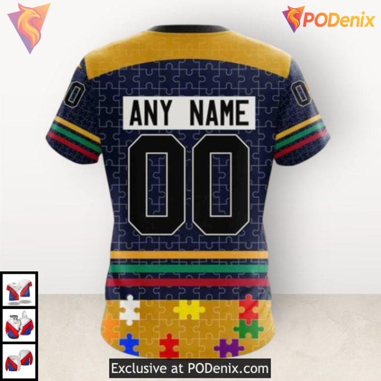 Fearless Against Autism Concept Vintage Nashville Predators Hoodie Custom 3D - 3