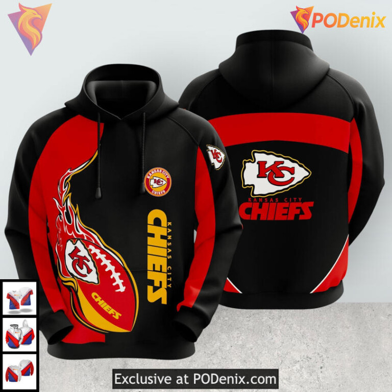 Fireball Champion Kansas City Chiefs Christmas Hoodie Womens Holiday 3D Gear