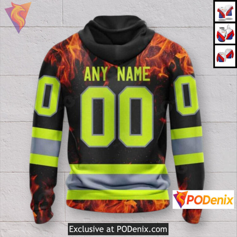 Firefighter Tribute Edition Colorado Avalanche Winter Hoodie Custom 3D - 1