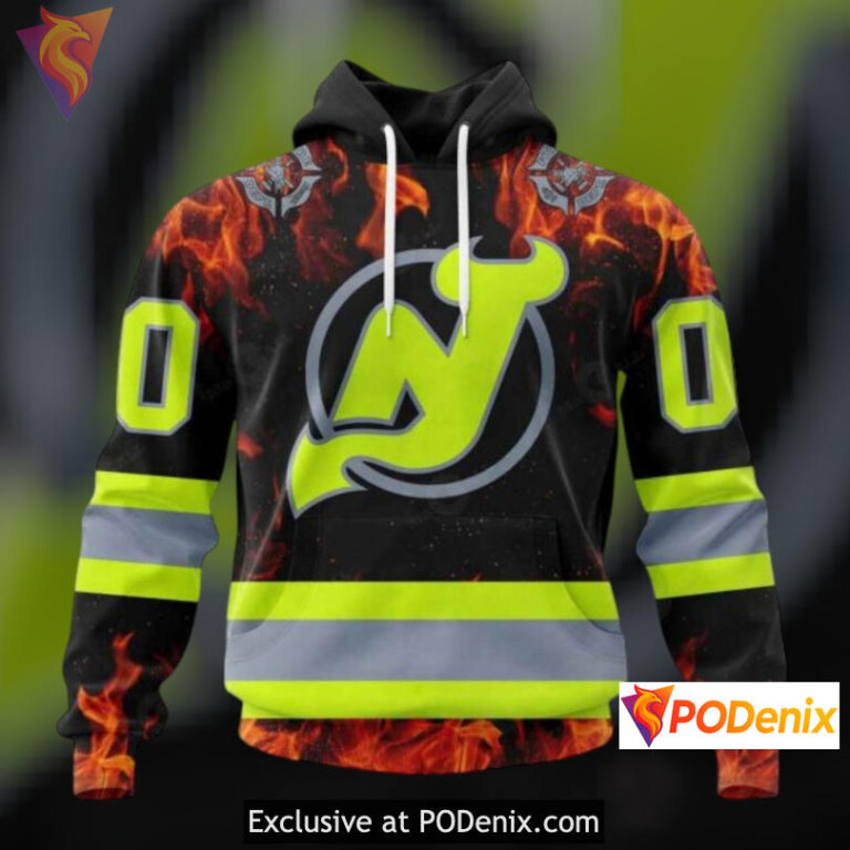 Firefighter Tribute Edition New Jersey Devils Winter Hoodie Personalized 3D