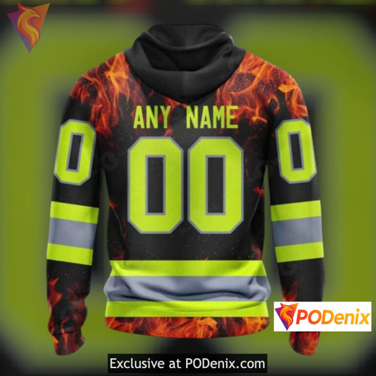 Firefighter Tribute Edition New Jersey Devils Winter Hoodie Personalized 3D - 1