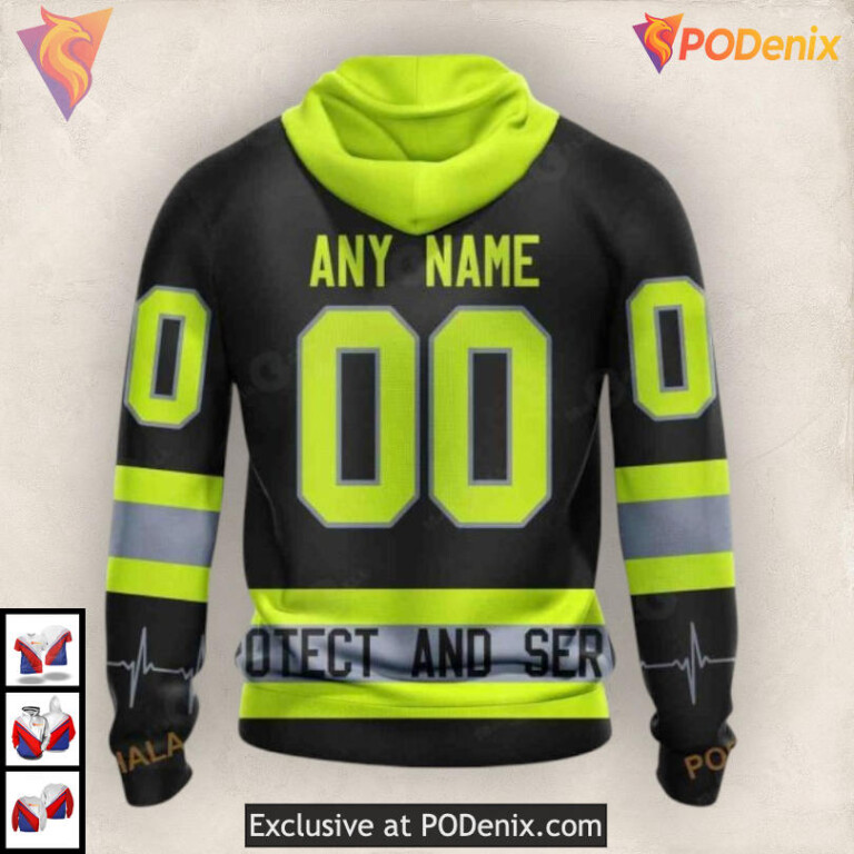 Firefighter Uniform Tribute Edition NHL Ottawa Senators Hoodie 3D - 1