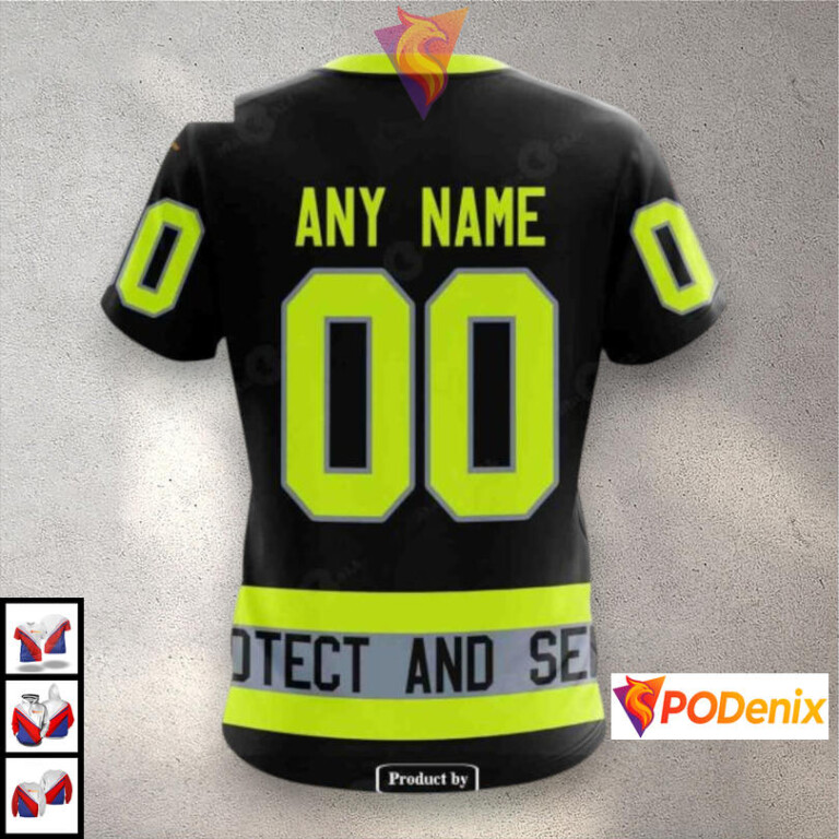 Firefighter Uniform Tribute Unisex NHL Pittsburgh Penguins 3D Hoodie Shirt - 3