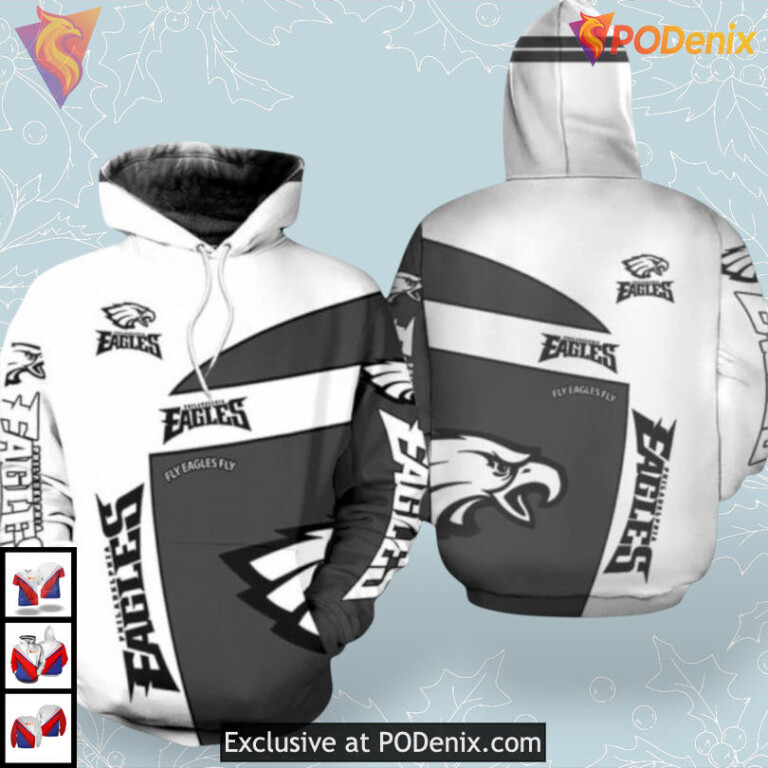 Fly Eagles Fly Design Custom Philadelphia Eagles Hoodie 3D Edition Apparel