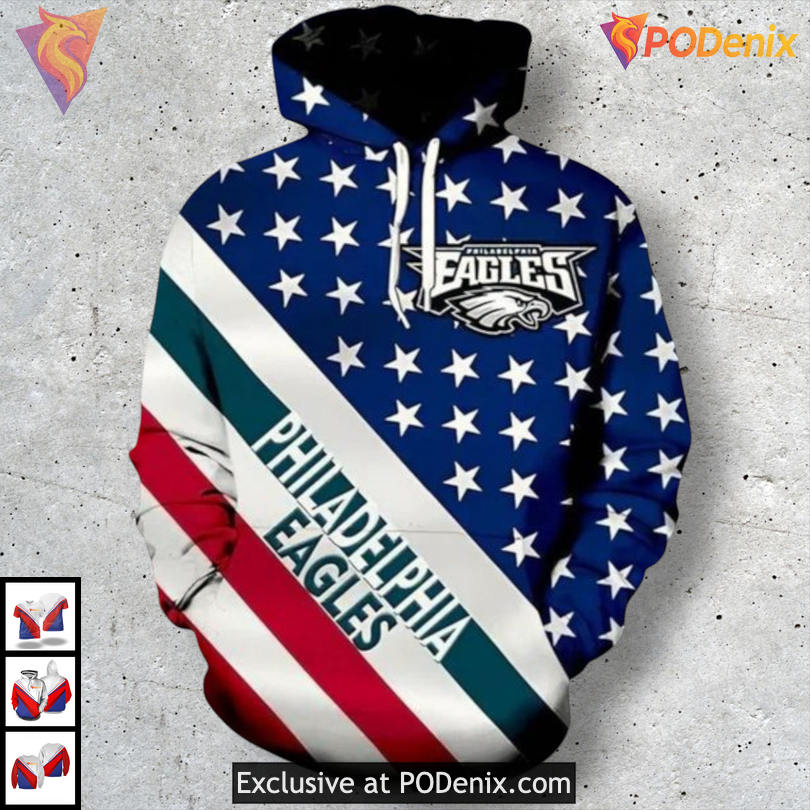 Football Lovers Edition Custom Philadelphia Eagles Hoodie 3D Fan Gift Apparel Football Lovers Edition Custom Philadelphia Eagles Hoodie 3D Fan Gift Apparel