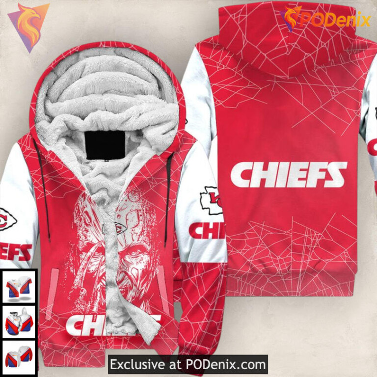 Freddy Krueger Nightmare Kansas City Chiefs Mens Hoodie 3D Halloween Gear - 2