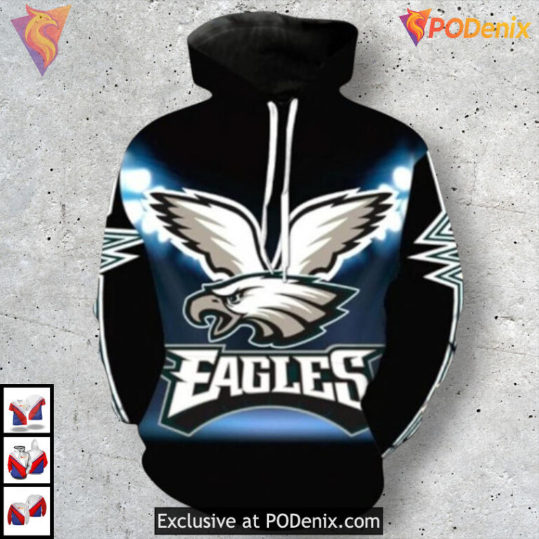 Full Team Graphics 3D Edition Philadelphia Eagles Hoodies For Men Fashion Outfit
