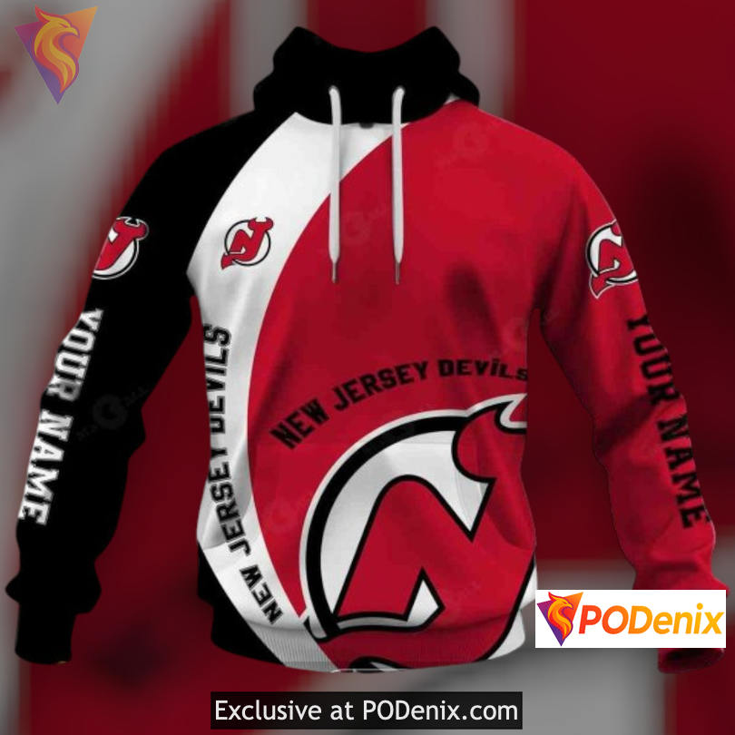 Funny Quote Edition New Jersey Devils Hoodie 3D You Laugh I Cry Design