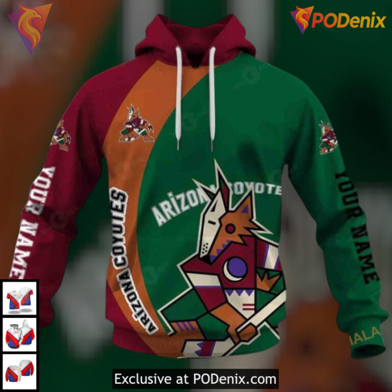 Funny Quote You Laugh I Cry Custom Arizona Coyotes Youth Hoodie Hoodie 3D