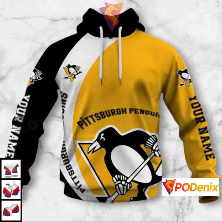 Funny Quote You Laugh I Cry Edition Custom Pittsburgh Penguins Pullover Hoodie NHL 3D