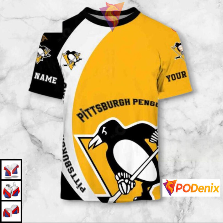 Funny Quote You Laugh I Cry Edition Custom Pittsburgh Penguins Pullover Hoodie NHL 3D - 1