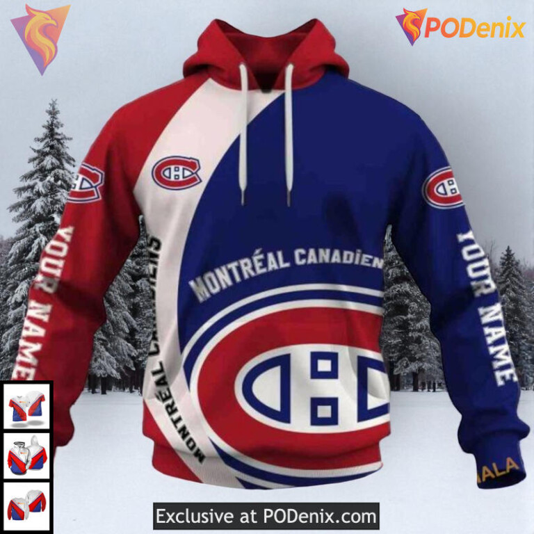 Funny Quote You Laugh I Cry NHL Montreal Canadiens Personalized 3D Hoodie