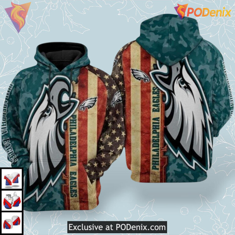 Game Day Pullover Edition Philadelphia Eagles All Over Print Hoodie Custom 3D Look