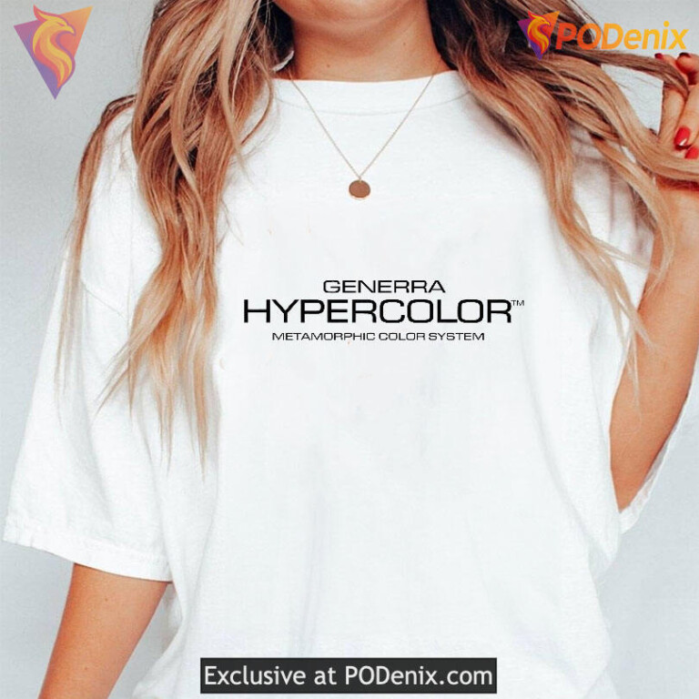 Generra Hypercolor Shirt Retro Vibe, Metamorphic Color System Graphic