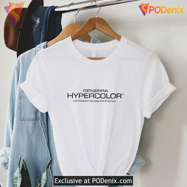 Generra Hypercolor Shirt Retro Vibe, Metamorphic Color System Graphic - 1