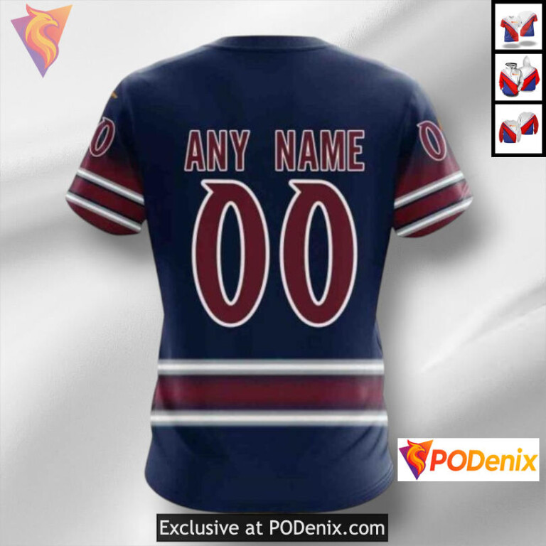 Gradient Series Concept Design Colorado Avalanche Hoodie 3D Custom 3D - 3