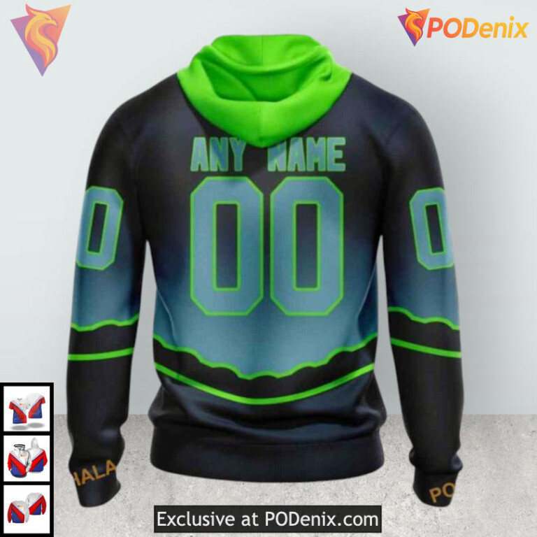 Gradient Series Concept Edition Custom Seattle Kraken Kids Hoodie 3D - 1