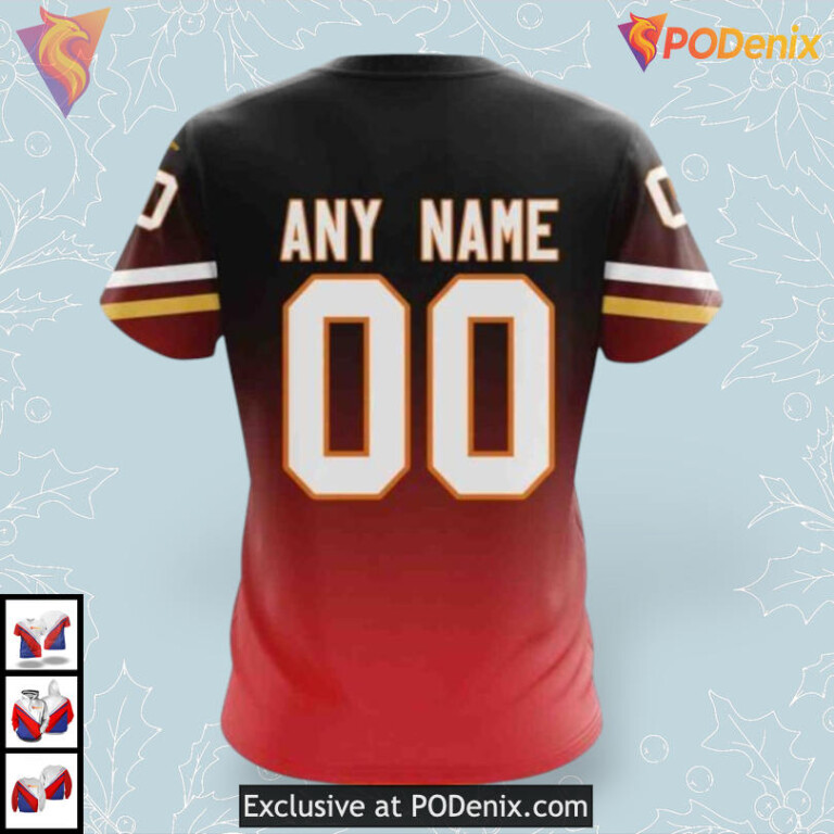 Gradient Series Concept Personalized Calgary Flames Hoodie 3D Design - 3