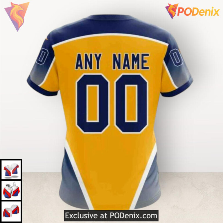 Gradient Series New Concept Nashville Predators Zip Up Hoodie Custom Edition - 3