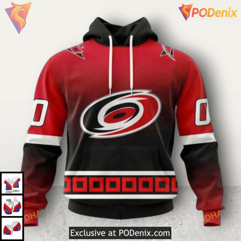 Gradient Series New Concept Personalized Carolina Hurricanes Hoodie 3D