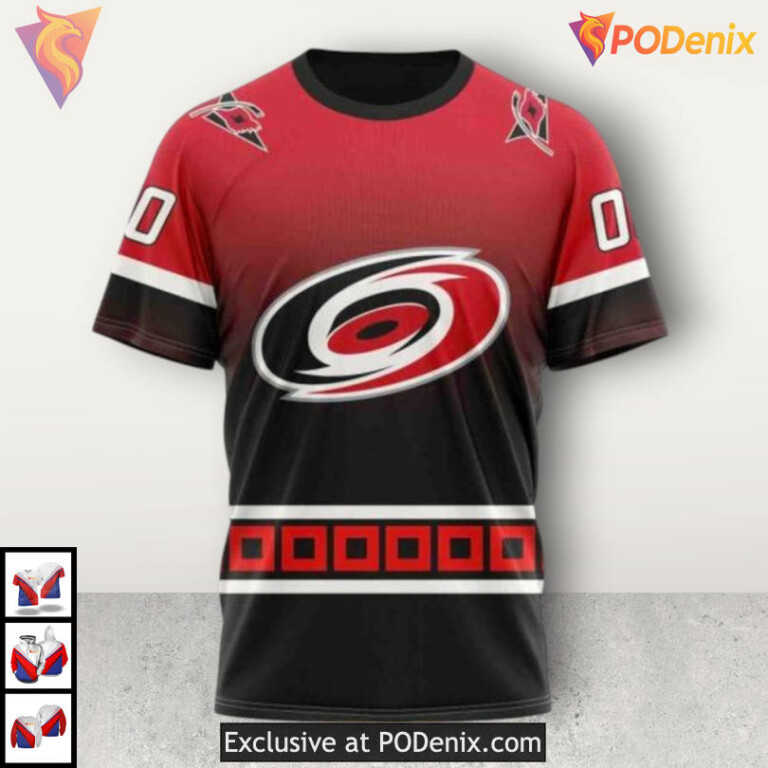 Gradient Series New Concept Personalized Carolina Hurricanes Hoodie 3D - 2