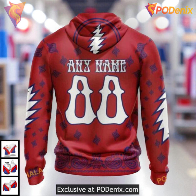 Grateful Dead Band Tribute Design NHL Montreal Canadiens Hoodie 3D - 1