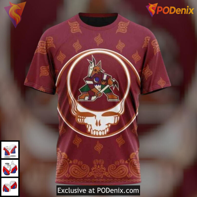 Grateful Dead Inspired Style Arizona Coyotes Personalized 3D Hoodie Unique Gear - 2