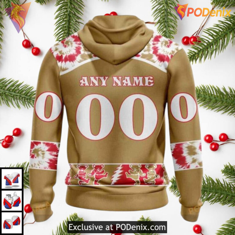 Grateful Dead Rock Band Artwork Personalized Ottawa Senators Hoodie 3D NHL - 1