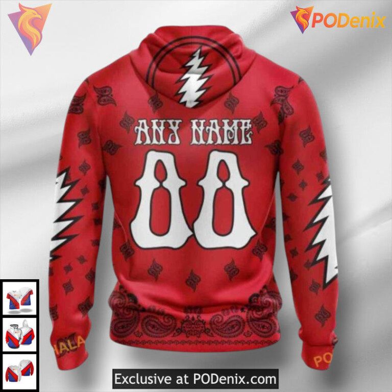 Grateful Dead Tribute Design Carolina Hurricanes Hoodie 3D Sweatshirt - 1