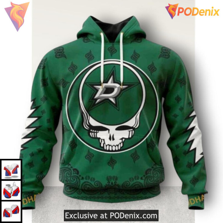 Grateful Dead Tribute Design Dallas Stars 3D Hoodie Custom Edition