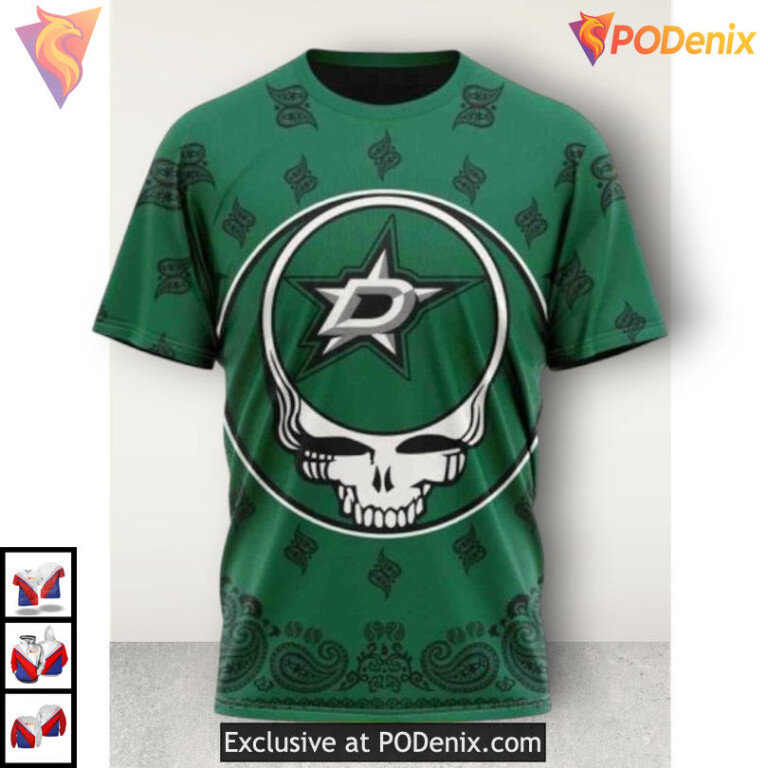 Grateful Dead Tribute Design Dallas Stars 3D Hoodie Custom Edition - 2