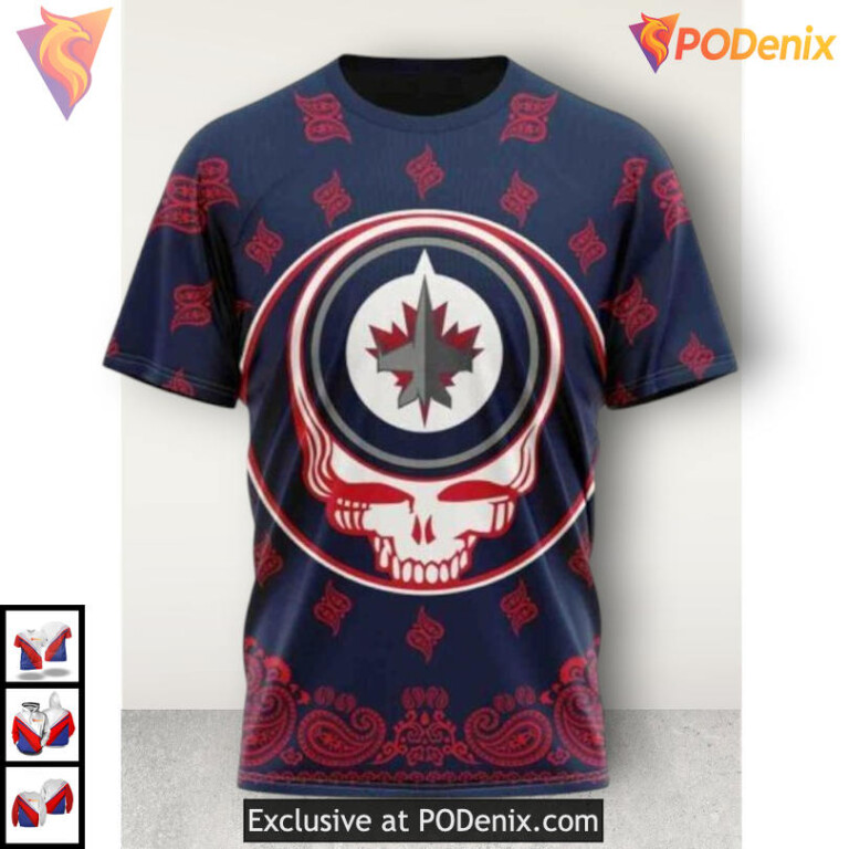 Native Artwork Pattern Design Winnipeg Jets Unisex Hoodie Custom 3D Gear - 2