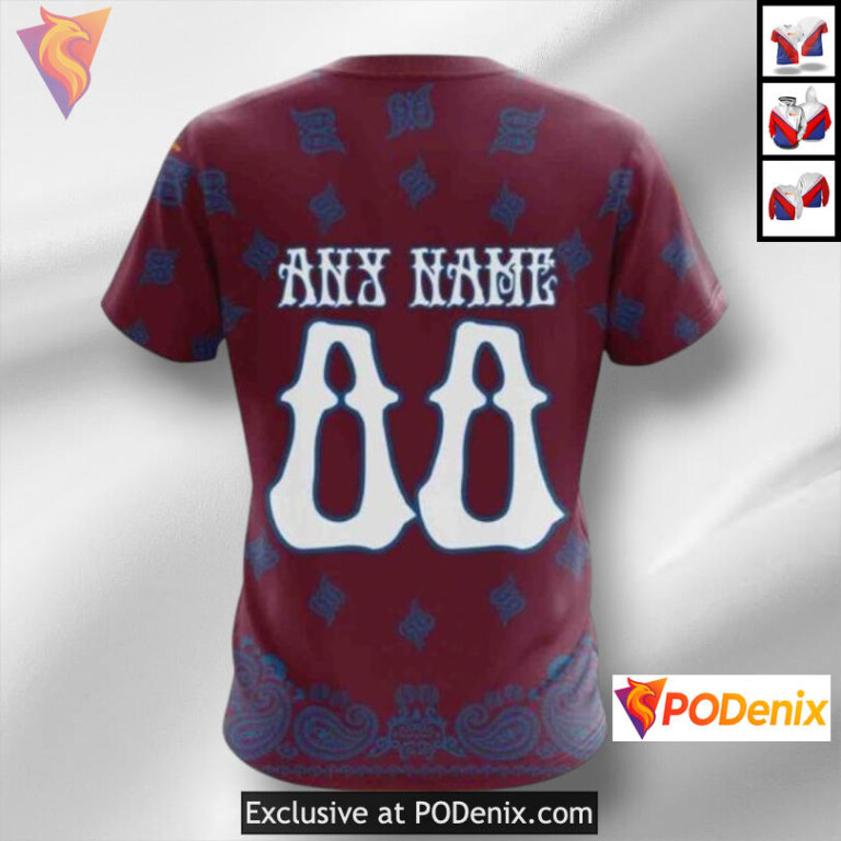 Grateful Dead Tribute Edition Colorado Avalanche Retro Hoodie Custom 3D - 3