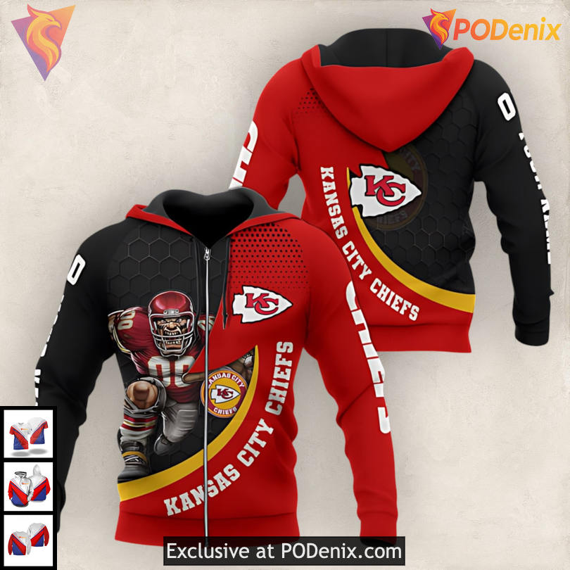Gridiron Champion Concept Kansas City Chiefs Youth Hoodie 3D Custom Print Gridiron Champion Concept Kansas City Chiefs Youth Hoodie 3D Custom Print
