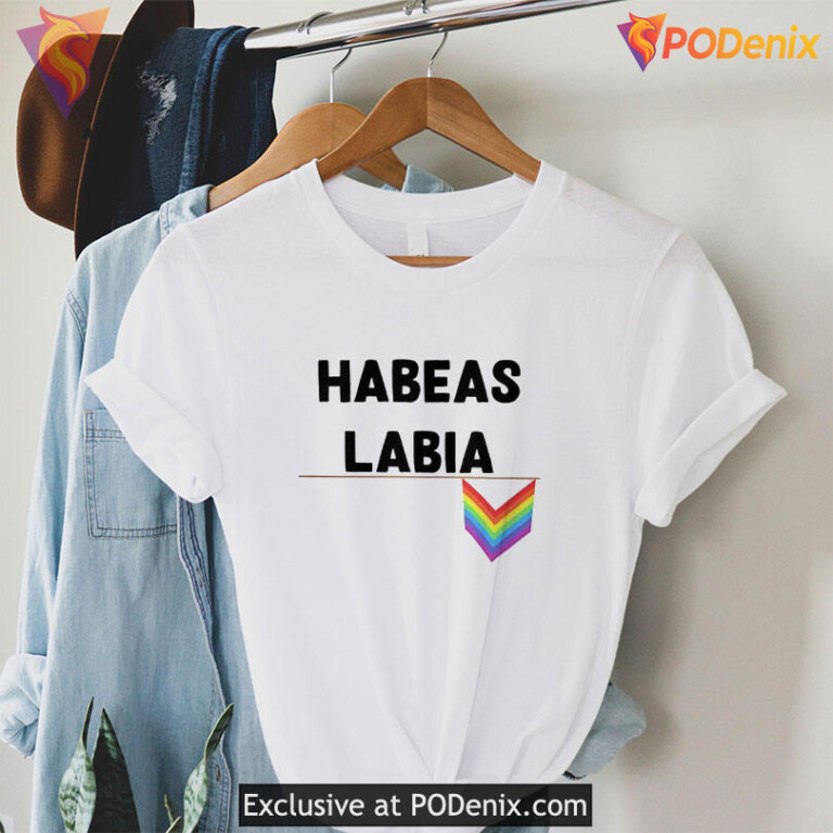 Habeas Labia Funny Pride Shirt, Colorful LGBTQ Symbol Apparel - 2