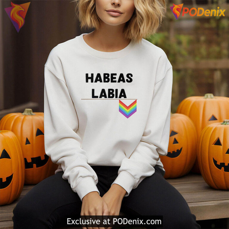 Habeas Labia Funny Pride Shirt, Colorful LGBTQ Symbol Apparel - 3