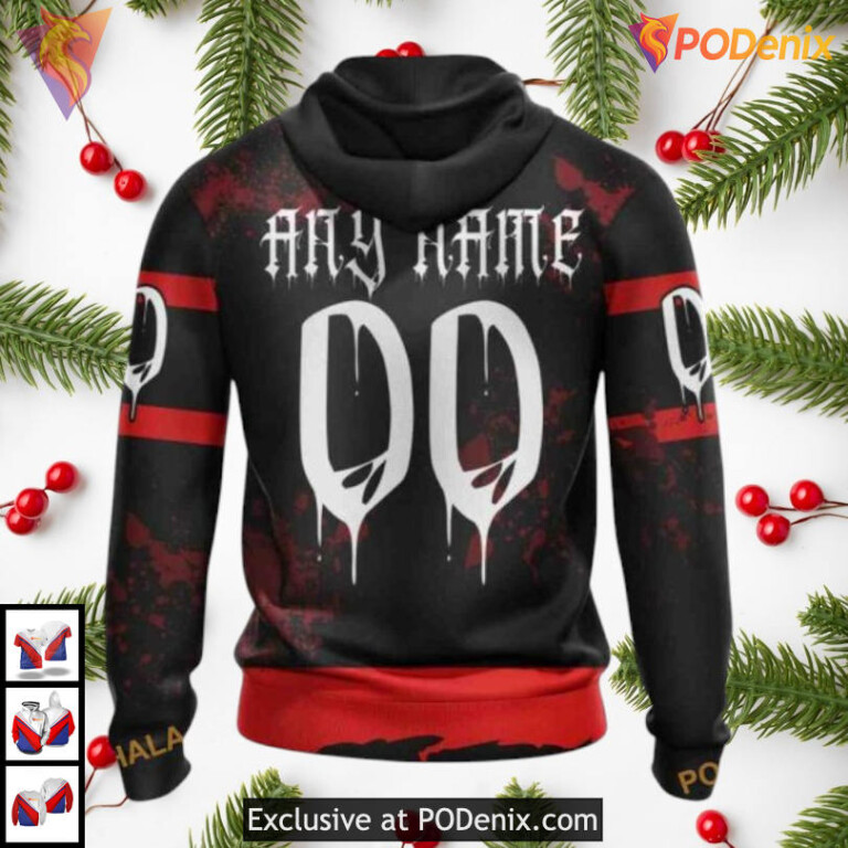 Halloween Ribs Costume Design NHL Ottawa Senators Personalized 3D Hoodie - 1