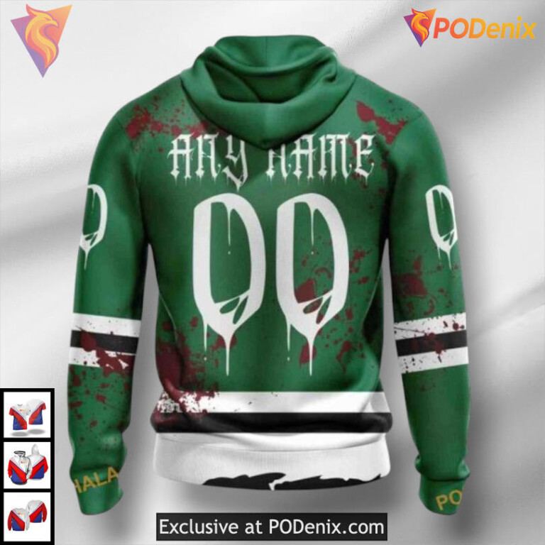 Halloween Ribs Costume Design Vintage Dallas Stars Hoodie Custom 3D - 1