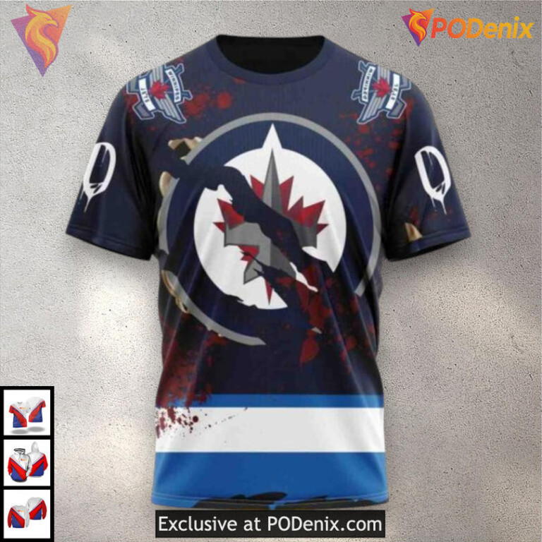 New Gradient Series Concept Personalized Winnipeg Jets Hoodie Custom NHL Apparel - 2
