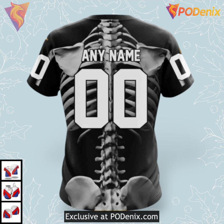 Halloween Skeleton Costume Concept NHL Seattle Kraken Unisex Hoodie 3D - 3